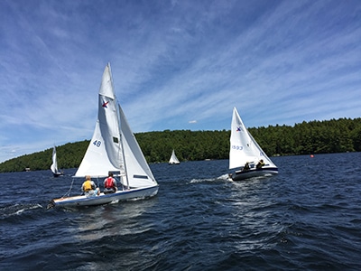 GPYC's Rasta Race - four sailboats on the water